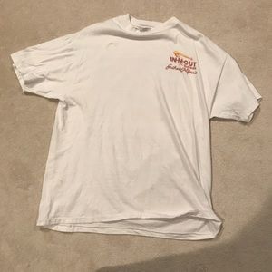 Rare vintage in and out burger shirt